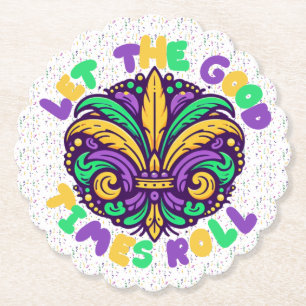 Porta-copo De Papel Mardi Gras Deixe os bons tempos rolar