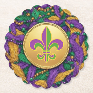 Porta-copo De Papel Mardi Gras Fleur de lis