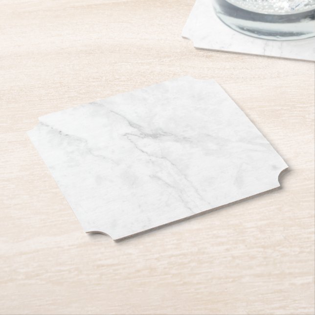 Porta-copo De Papel Mármore Branco (Angular)