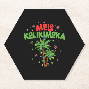 Porta-copo De Papel Mele Kalikimaka Havaiana Palm-Light