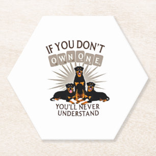 Porta-copo De Papel Melhor Arte de Rottweiler Para Homens Mulheres Cri