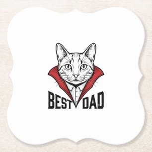 Porta-copo De Papel Melhor Design de Gravação Vintage de Gato Vampiro