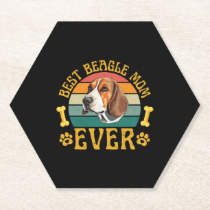 Porta-copo De Papel Melhor Mãe de Beagle de Todos os Tempos, Cachorro