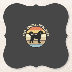 Porta-copo De Papel Melhor Mãe Doodle de Todos os Tempos Cachorro Retr