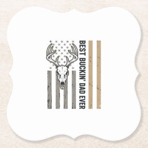 Porta-copo De Papel Melhor Pai Caçador de Veados Camisa Vintage Design