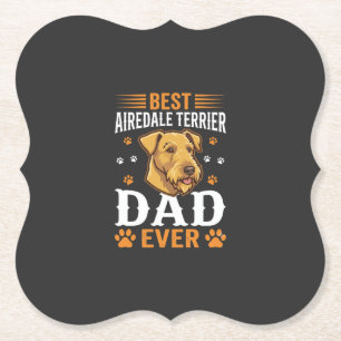 Porta-copo De Papel Melhor Pai de Airedale Terrier de Todos os Tempos
