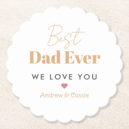 Porta-copo De Papel Melhor pai de sempre