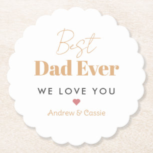 Porta-copo De Papel Melhor pai de sempre