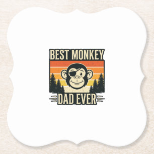Porta-copo De Papel Melhor Pai Macaco de Todos os Tempos Camisa Vintag