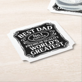 Porta-copo De Papel Melhor Pai Nunca