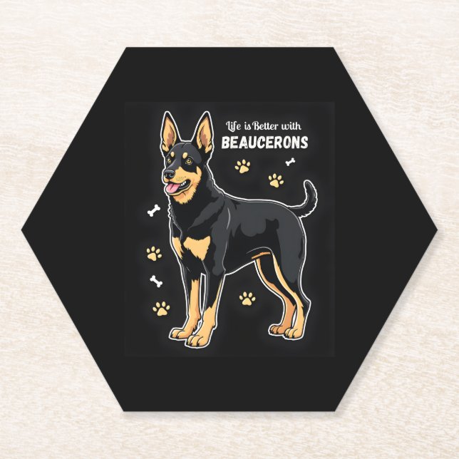 Porta-copo De Papel Melhor vida com o belo Sheepdog Tank Top (Frente)
