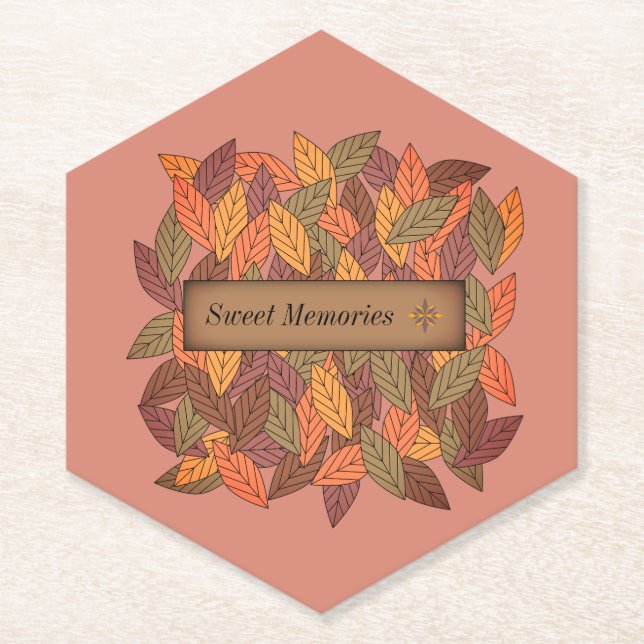 Porta-copo De Papel Memórias doces (Frente)