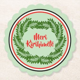 Porta-copo De Papel Meri Kirihimete Maori Feliz Natal