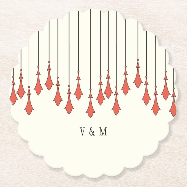 Porta-copo De Papel Midnight Autumn Wedding (Frente)