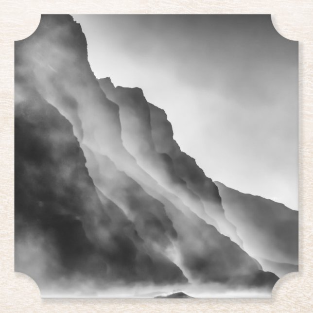 Porta-copo De Papel Mist nas rochas (Frente)