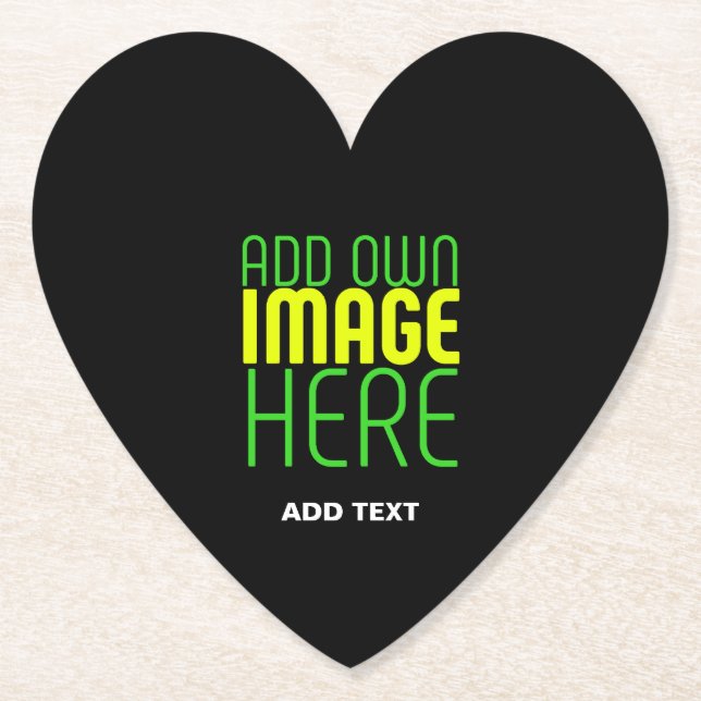 PORTA-COPO DE PAPEL MODELO DE TEXTO DE IMAGEM NEGRA SIMPLES EDITÁVEL M (Frente)