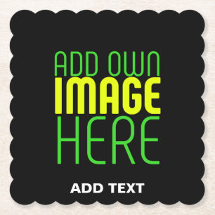 PORTA-COPO DE PAPEL MODELO DE TEXTO DE IMAGEM NEGRA SIMPLES EDITÁVEL M