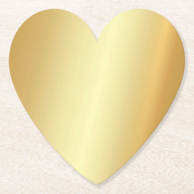 Porta-copo De Papel Modelo de Vazio Elegante Dourado (Frente)