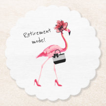 Modo de aposentadoria! Chic Classy Pink Flamingo
