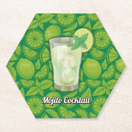 Porta-copo De Papel Mojito Cocktail