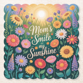 Porta-copo De Papel Mom’s Smile = My Sunshine