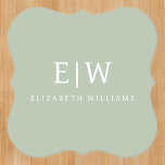 Porta-copo De Papel Monograma Simples Profissional Elegante Minimalist<br><div class="desc">Apresentando nossa coleção profissional simples de monogramas minimalista: eleve seu estilo com sofisticação de eterno e elegância subestimada. Criada com muita atenção aos detalhes, esta coleção apresenta designs minimalistas adornados com seu monograma personalizado. Cada peça exumenta profissionalismo e refinamento, perfeito para fazer uma impressão duradoura em qualquer cenário. De artigos...</div>