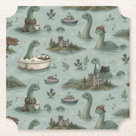 Porta-copo De Papel Monstro do Lago Ness