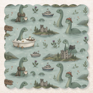 Porta-copo De Papel Monstro do Lago Ness