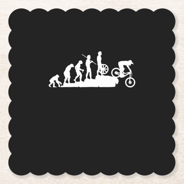 Porta-copo De Papel montanha da descida da evolução (Frente)