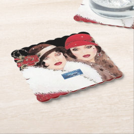 Porta-copo De Papel Montanha-russa 6 Burg(Inverno Vermelho 2) RFPMDesi