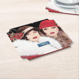 Porta-copo De Papel Montanha-russa 7 Burg(Inverno Vermelho 2) RFPMDesi