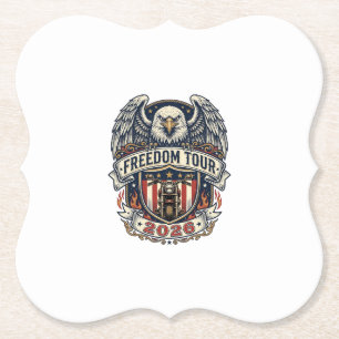 Porta-copo De Papel Moto Eagle Vintage Freedom Tour 2026