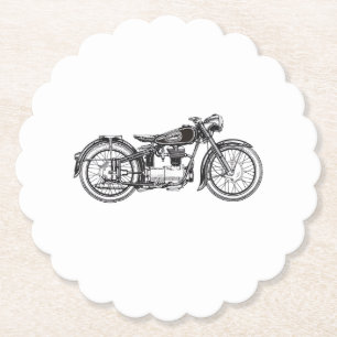 Porta-copo De Papel Motocicleta Retroativa - Eu Amo Minha Motocicleta