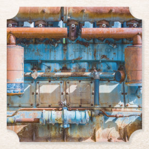 Porta-copo De Papel Motor a diesel imperial do Atlas antigo e enferruj