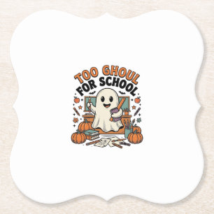 Porta-copo De Papel Muito Ghoul Para Escola Vintage Professor Fantasma