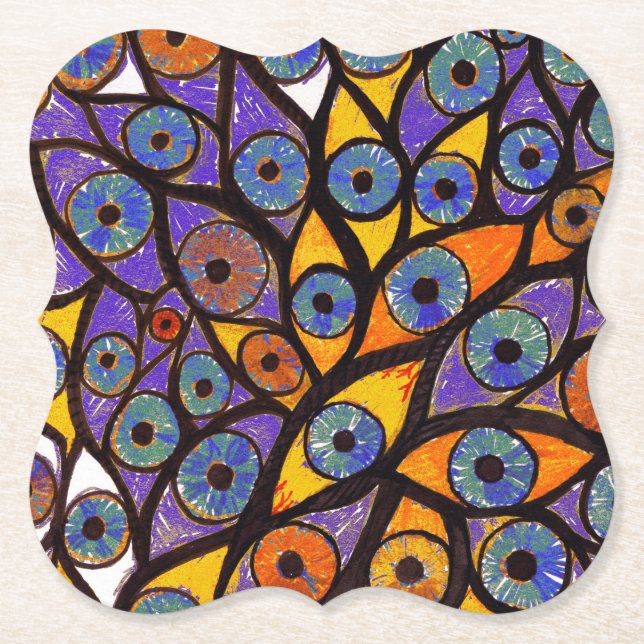 Porta-copo De Papel Múltiplos Olhos (Frente)
