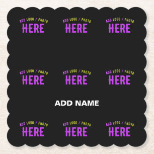 PORTA-COPO DE PAPEL NA MODA MODERNO PERSONALIZÁVEL NEGRO VERIFICADO CO