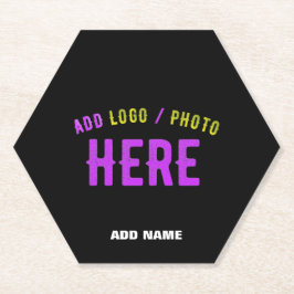 PORTA-COPO DE PAPEL NA MODA MODERNO PERSONALIZÁVEL NEGRO VERIFICADO CO