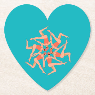 Porta-copo De Papel Nadadores - Nadação Sincronizada