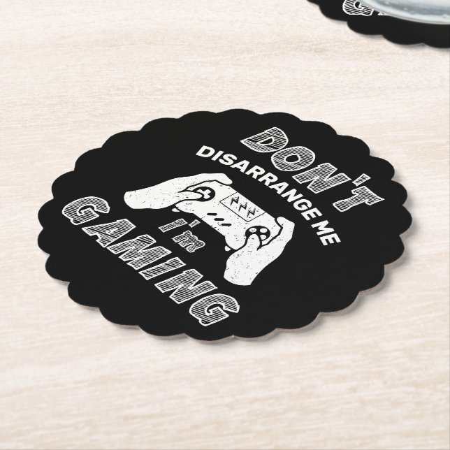 Porta-copo De Papel Não me desarrume Estou jogando Videos games engraç (Angular)