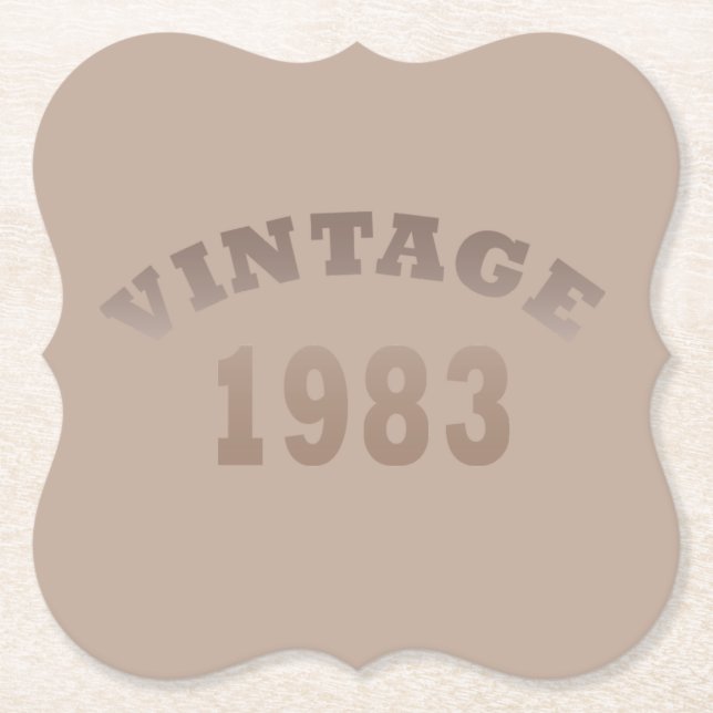 Porta-copo De Papel nascer em presente de aniversário de 1983 (Frente)