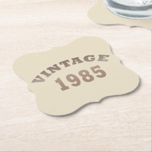 Porta-copo De Papel Nascida em 1985 elegante festa de aniversário mode