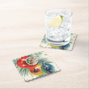 Porta-copo De Papel Natais vintages retrorreflectores porta copos da p