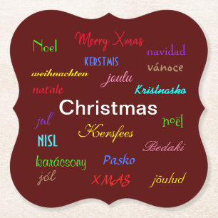 Porta-copo De Papel Natal em volta do mundo moderno reino