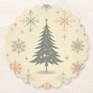 Porta-copo De Papel Natal/inverno moderno retrô/vintage