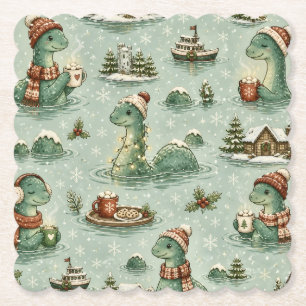 Porta-copo De Papel Nessie do Natal Monstro do Lago Ness Aconchegante