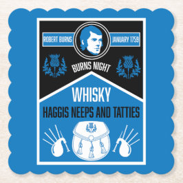 Porta-copo De Papel Noite de Burns Escocês