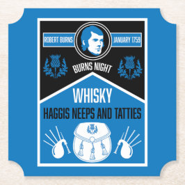 Porta-copo De Papel Noite de Burns Escocês