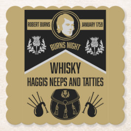 Porta-copo De Papel Noite de Burns Escocês