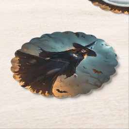 Porta-copo De Papel "Noite Má: Bruxa Assustadora do Halloween e seus M